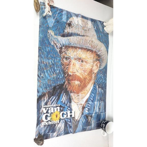 🔵Vincent Van Gogh Exhibit Art Poster Immersive Limited Edition Preowned - Picture 1 of 3